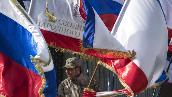 Празднование годовщины Крымской весны в Симферополе