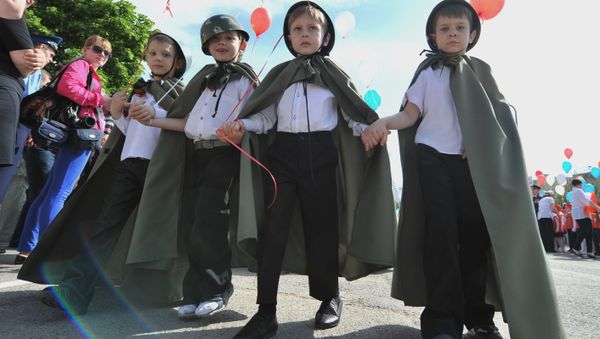 Парад дошкольных войск в Ростове-на-Дону