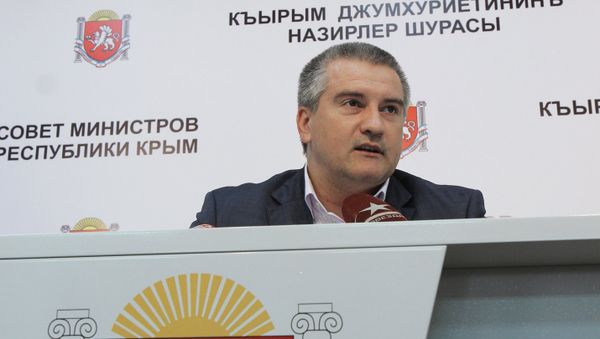 Пресс-конференция Сергея Аксенова по итогам выборов в Госсовет Крыма