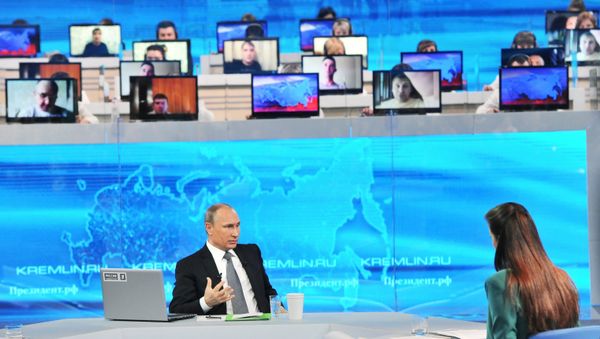 Прямая линия с президентом России Владимиром Путиным
