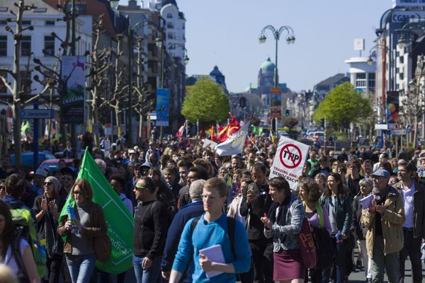 Акции протеста против соглашений о трансатлантической торговле в Европе Акции протеста против соглашений о трансатлантической торговле в Европе