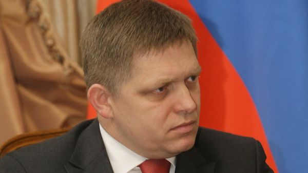 Председатель правительства Словацкой Республики Р.Фицо на встрече с премьер-министром РФ В.Путиным