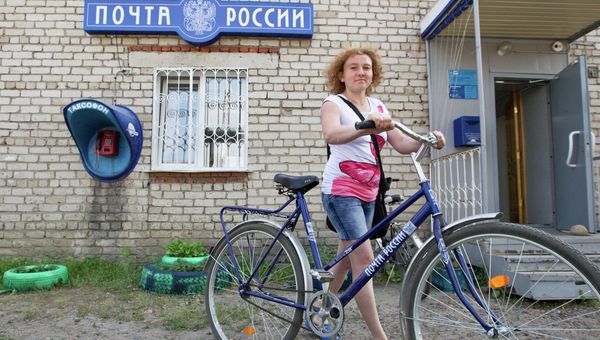 Почтальон на велосипеде Почтальон на велосипеде