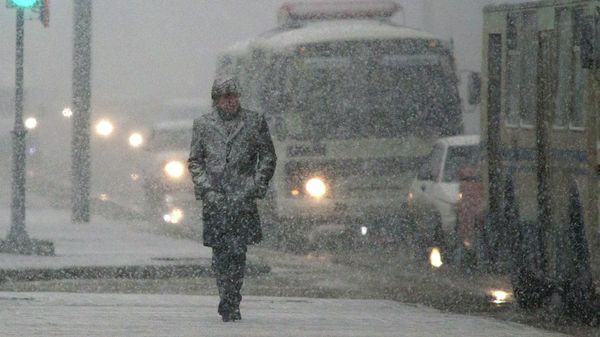 Снегопад в Томске Снегопад в Томске